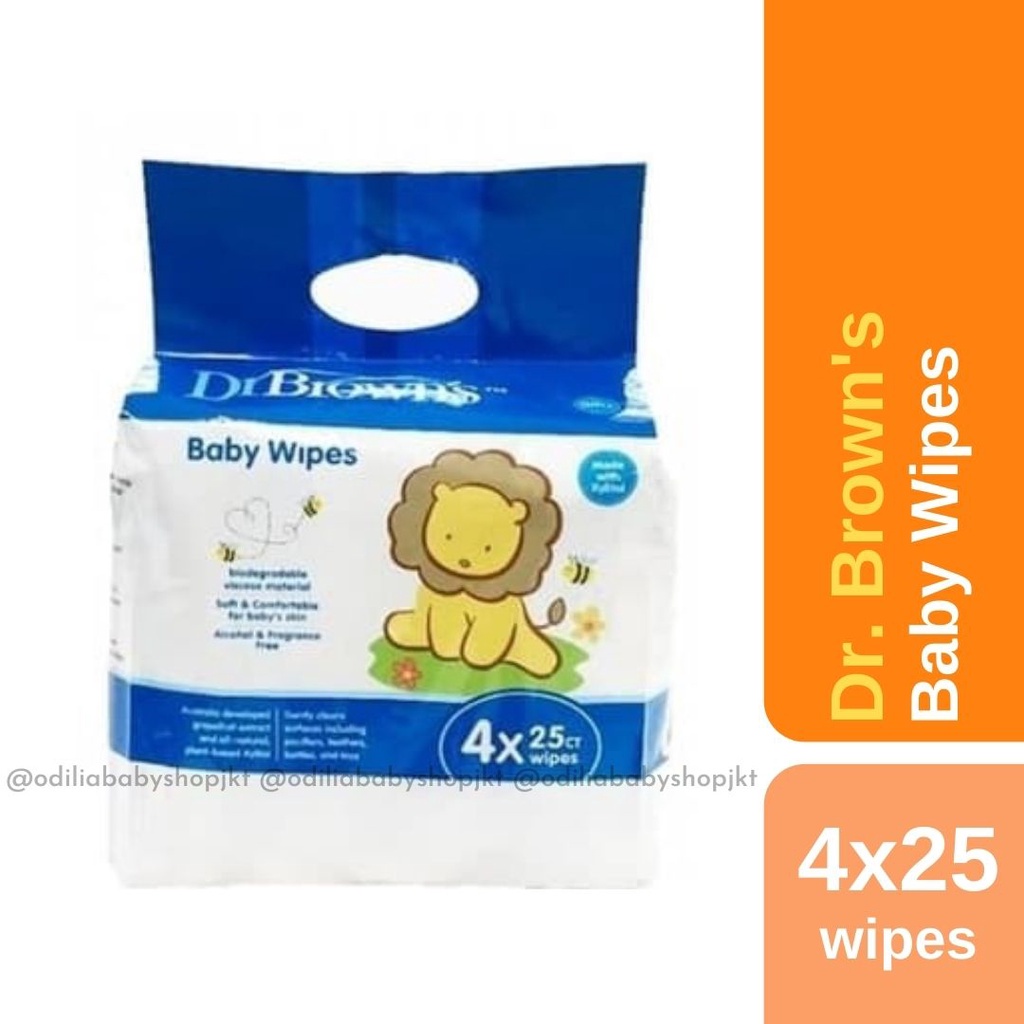 Jual Dr. Brown's Wet Tissue Baby Wipes Browns Shopee Indonesia