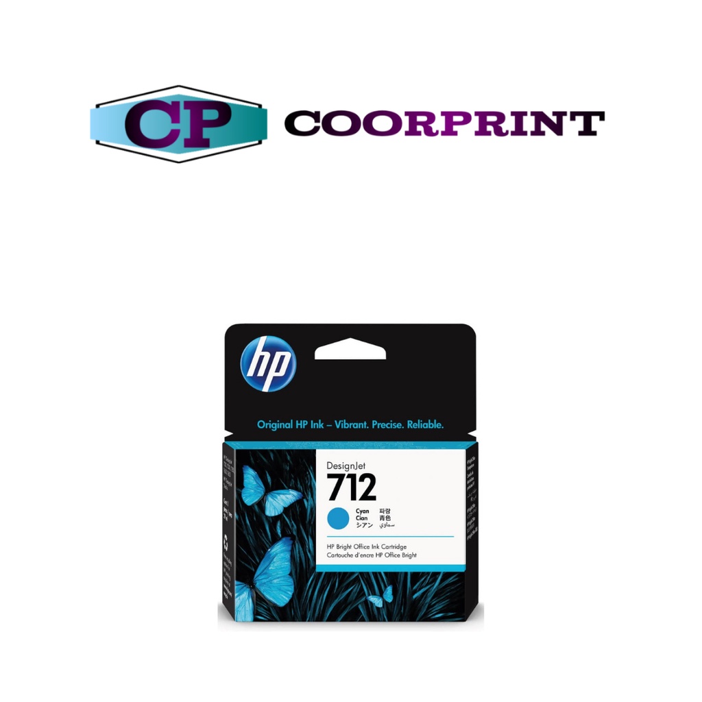 Jual HP 712 29-ML Cyan Designjet Ink Cartridge | Shopee Indonesia