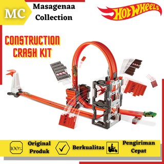 Hot wheels track builder construction crash kit 2025