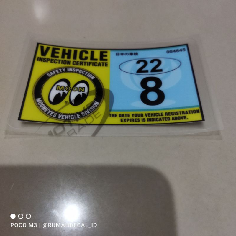 Jual Stiker JDM Tax Inspection Moon | Shopee Indonesia