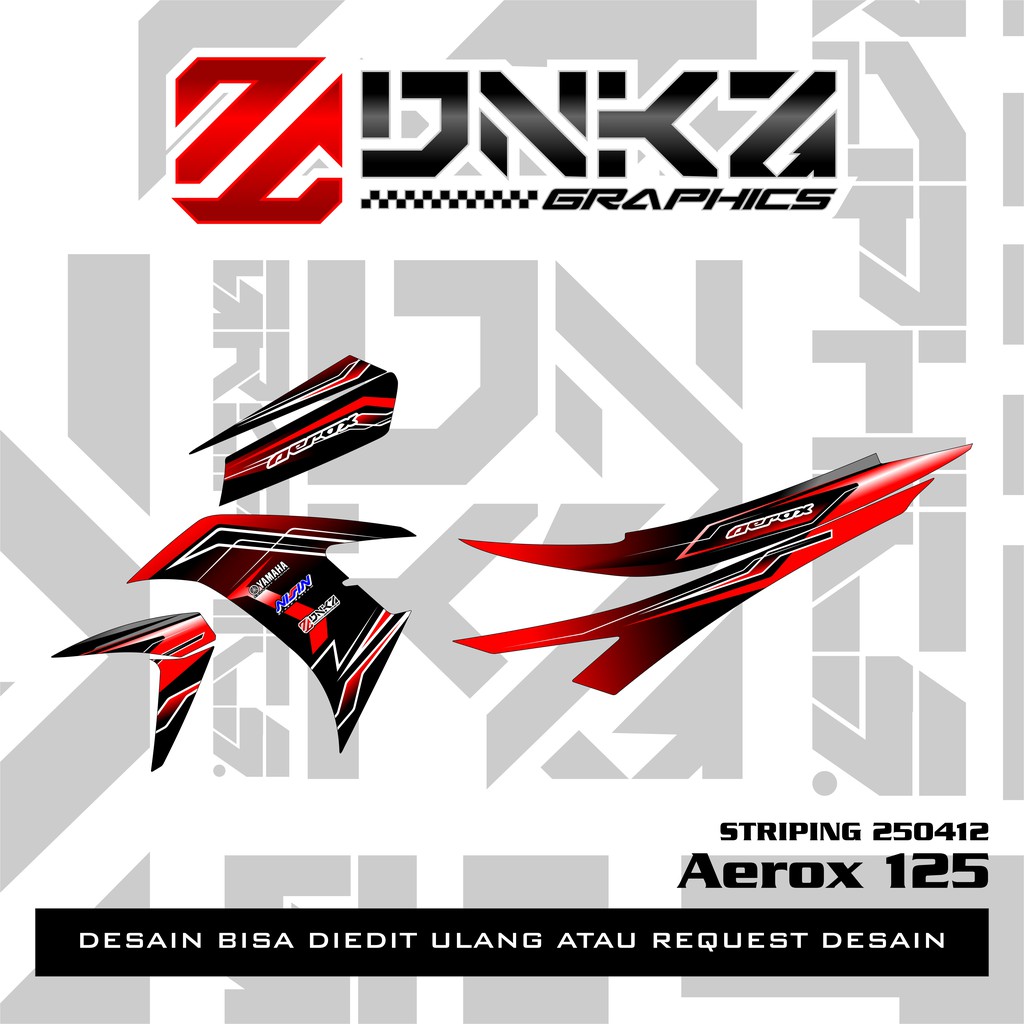 Jual Stiker Aerox 125 Decal Striping Aerox 125 Premium Racing 250412 ...