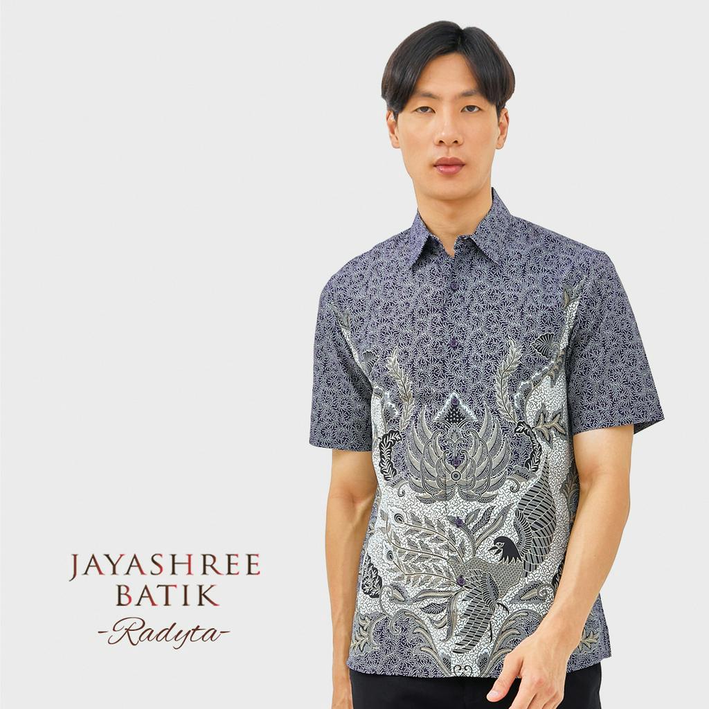 Jual Jayashree Batik Slimfit Radyta Blue Kemeja Batik Pria Lengan ...