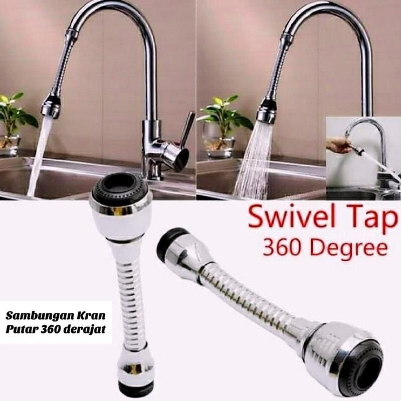 Jual Sambungan Kepala Kran Air Turbo Flex Faucet Sws Derajat