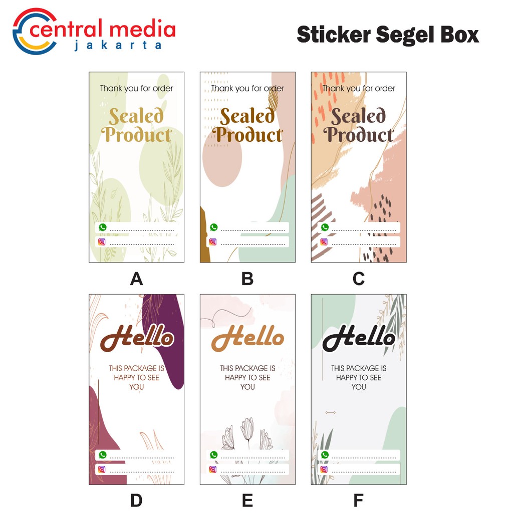 Jual Cetak Sticker Segel Box Minimum 100 Pcs Stiker Seal Dus Online ...