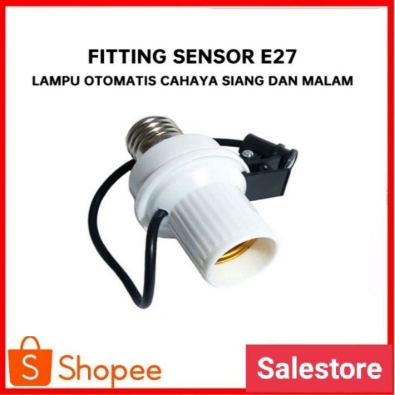 Jual Fitting Lampu Sensor Cahaya Otomatis Untuk Segala Lampu Shopee