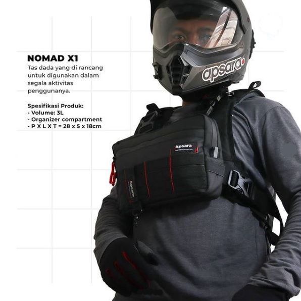 Jual Chest Rig Apsara Nomad Chest Pack Tas Dada | Shopee Indonesia