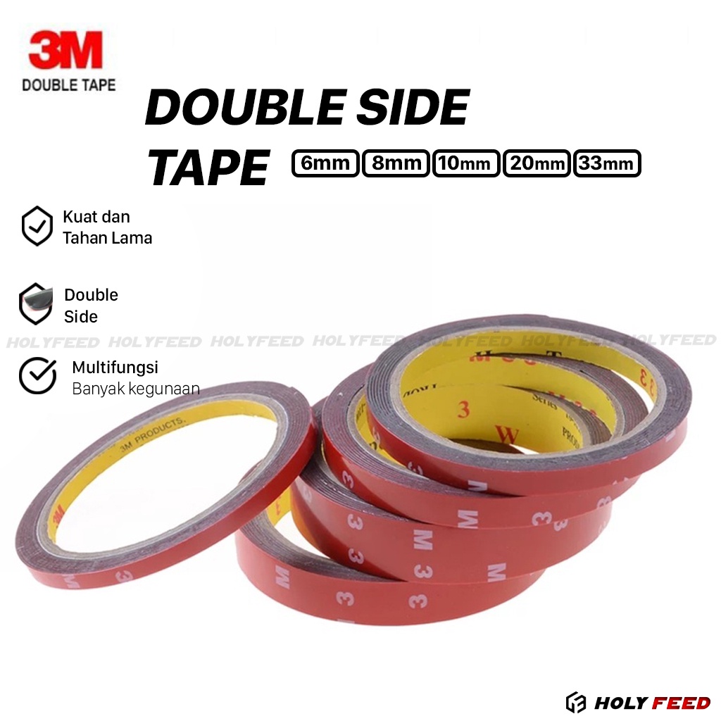 Jual Double Tape 3M Double-Sided Tape Acrylic Foam Plastic - Selotip ...