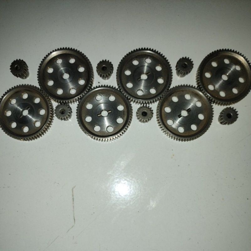 Jual SPUR GEAR 64T + PINION 17T MN86KS FULL METAL Shopee Indonesia