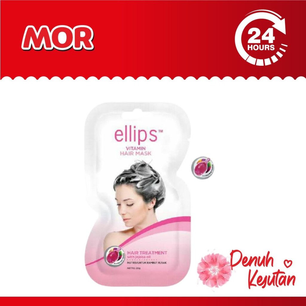 Jual ELLIPS Vitamin Hair Mask Masker HAIR Treatment Rambut Rusak 20 gr ...