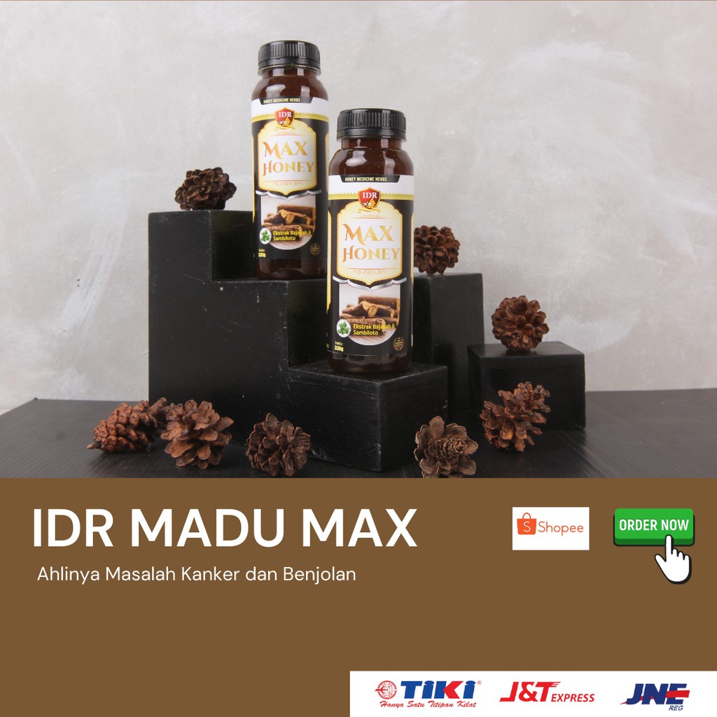 Jual IDR Madu Max Obat Tumor Mata,Gagal Ginjal,Usus Besar, 330 gram