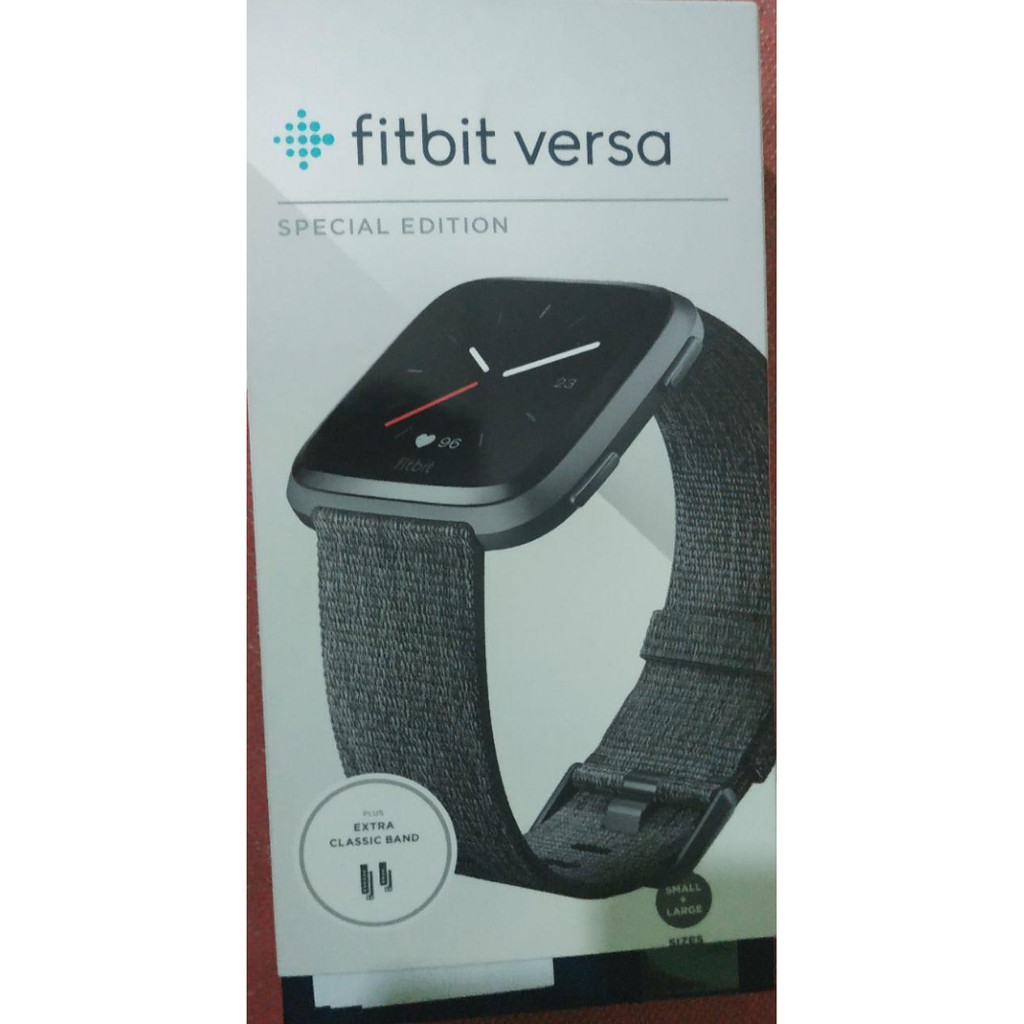 Jual Fitbit Versa Special Edition Charcoal Woven Shopee Indonesia