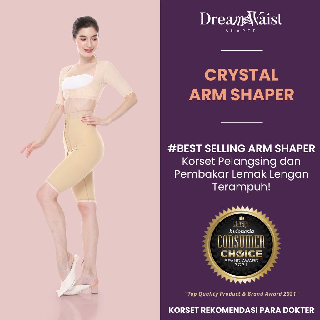 Jual DreamWaist - Crystal Arm Shaper - Korset Lengan Bakar Lemak