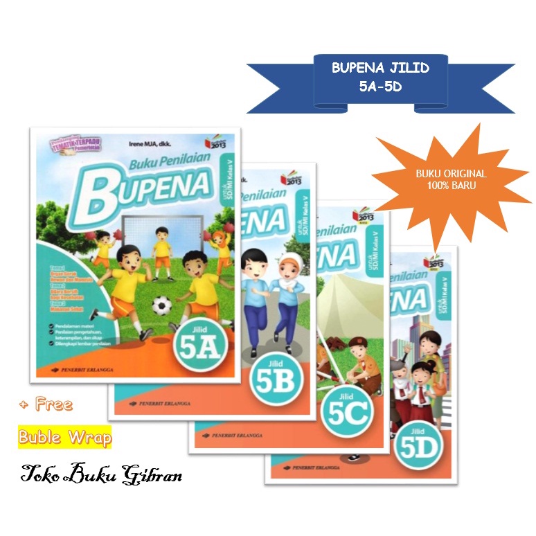 Jual BUPENA KELAS 5 SD K13 PENERBIT ERLANGGA (5A 5B 5C 5D) | Shopee ...