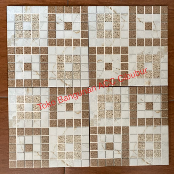 Jual Keramik Lantai Kamar Mandi 25x25 Mulia Signature Brillo Beige