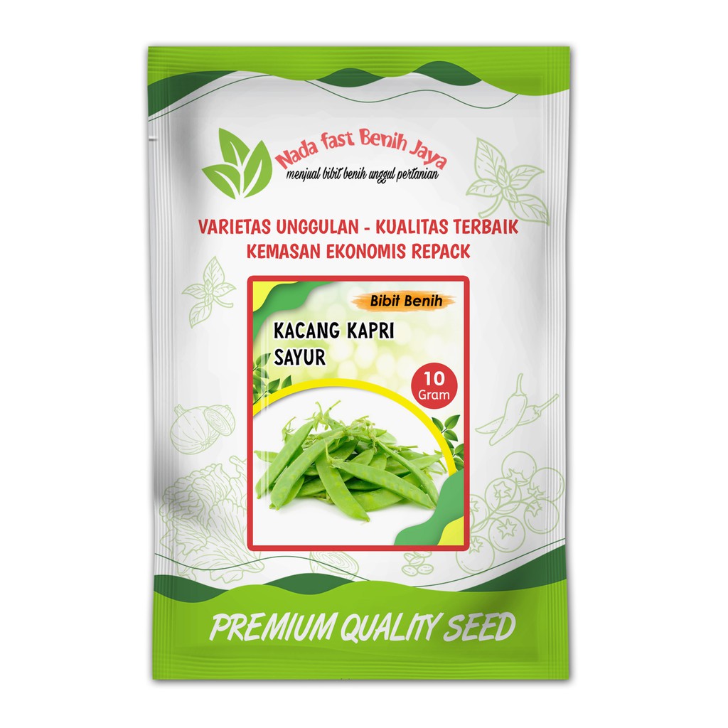 PROMO Benih bibit kacang kapri sayur 10 gram unggulan - benih sayuran dan bibit sayuran