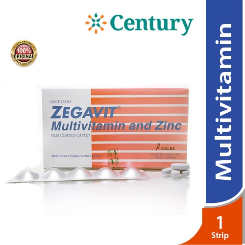 Jual Zegavit Strip Isi Tablet Multivitamin Kesehatan Tubuh Daya