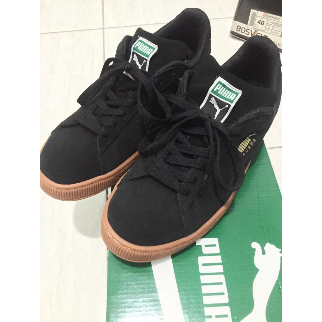 Jual Puma Suede Black Gum | Shopee Indonesia