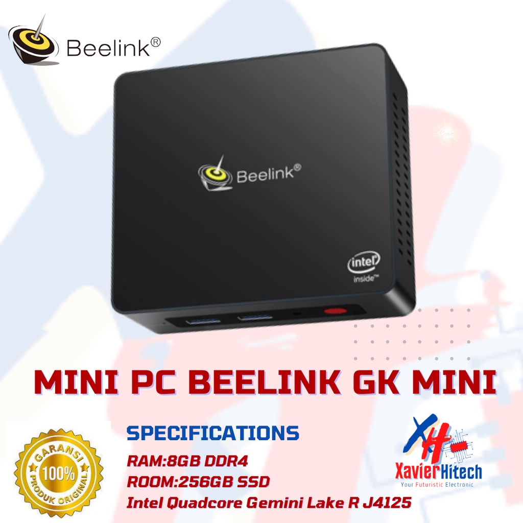 Mini PC Beelink GKmini J4125 8/256GB SSD Intel Gemini Lake Windows 11 pro