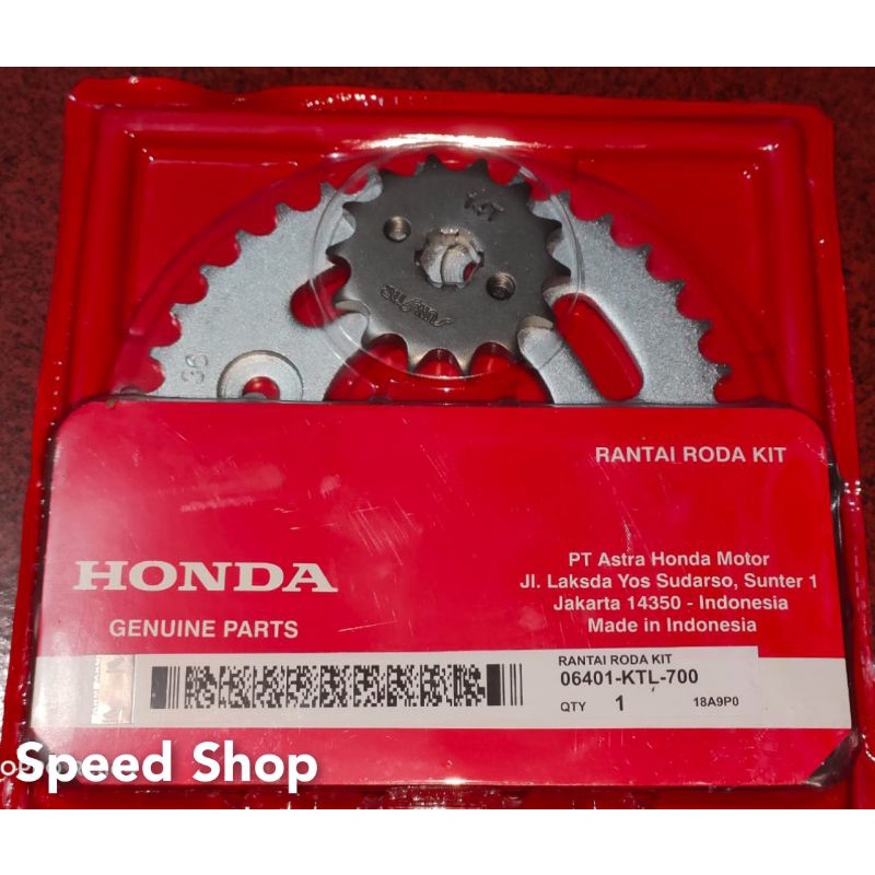 Jual Gear set KTL Gear plus Rantai Supra fit New Supra Fit s Supra tit