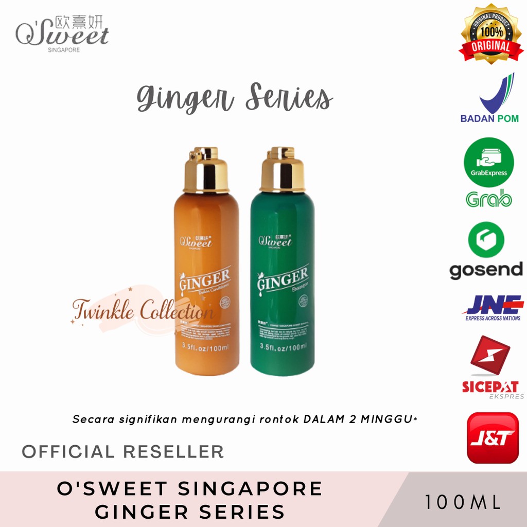 Jual O'Sweet Singapore Ginger Shampoo & Daikin Conditioner Osweet ...