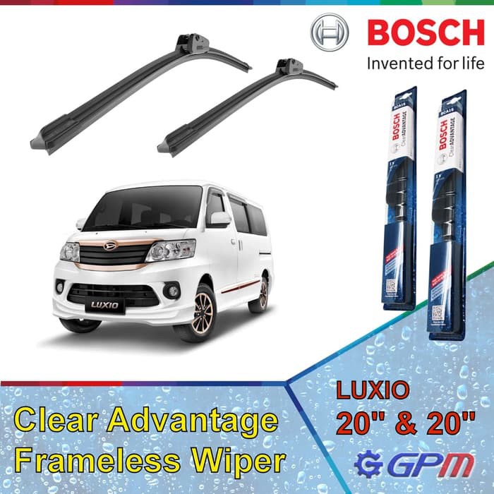 Jual Jual Wiper Daihatsu Luxio Frameless Bosch Clear Advantage Sepaket