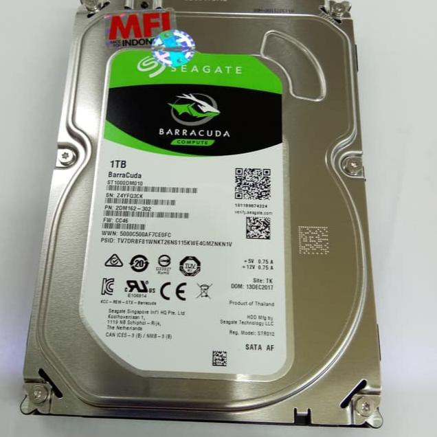 Jual Hdd Internal Seagate Baracuda Tb Garansi Resmi Tahun Mfi Shopee Indonesia