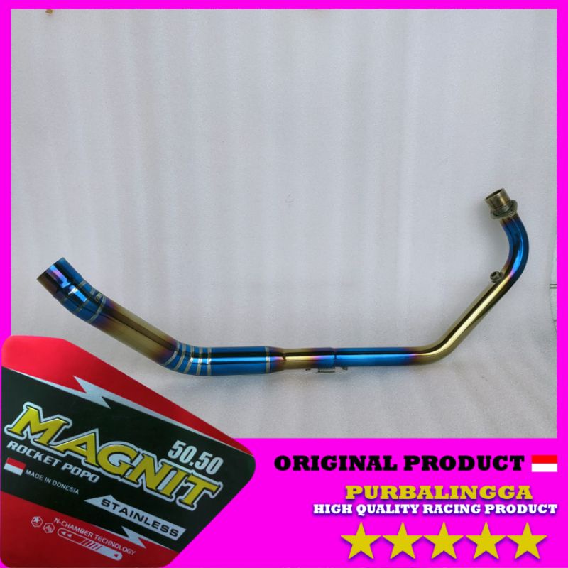 Jual Pipa Leher Header Knalpot Racing Honda Cbr 150r Facelift V4 V5 Bluemoon Bluegold Stainless 8710