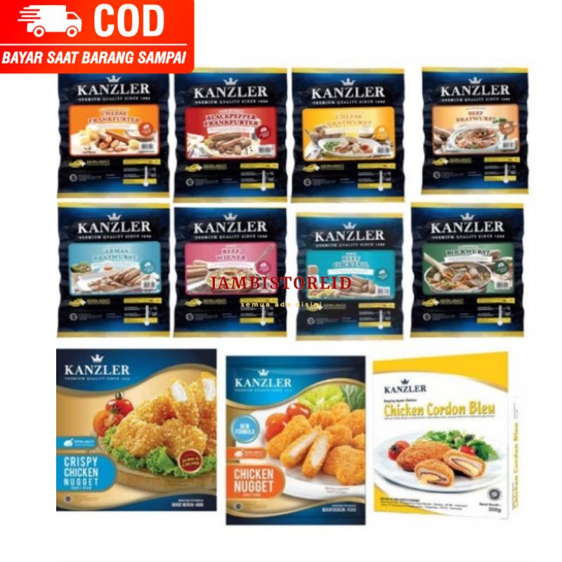 Jual Jambistoreid Jambi Langsung Kirim Kanzler All Variant Sosis Dan Nugget Beef Bratwurst