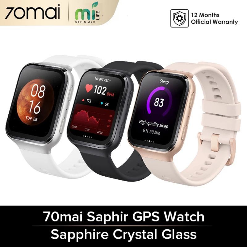 70MAI SAPHIR SMARTWATCH GPS SAPPHIRE CRYSTAL 70 MAI SPORT SMART WATCH GLOBAL