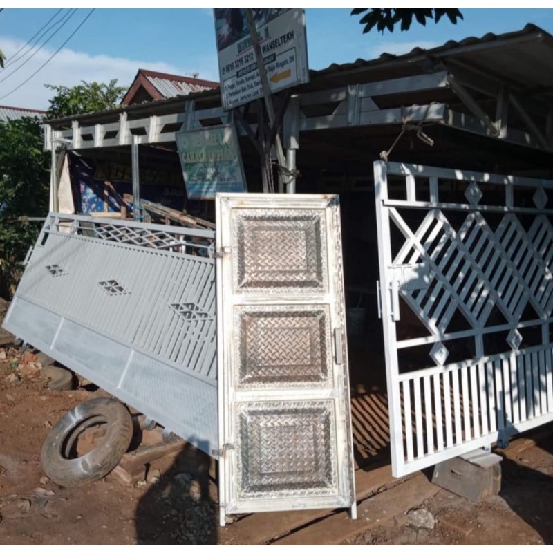 Jual pintu pagar besi minimalis murah | Shopee Indonesia