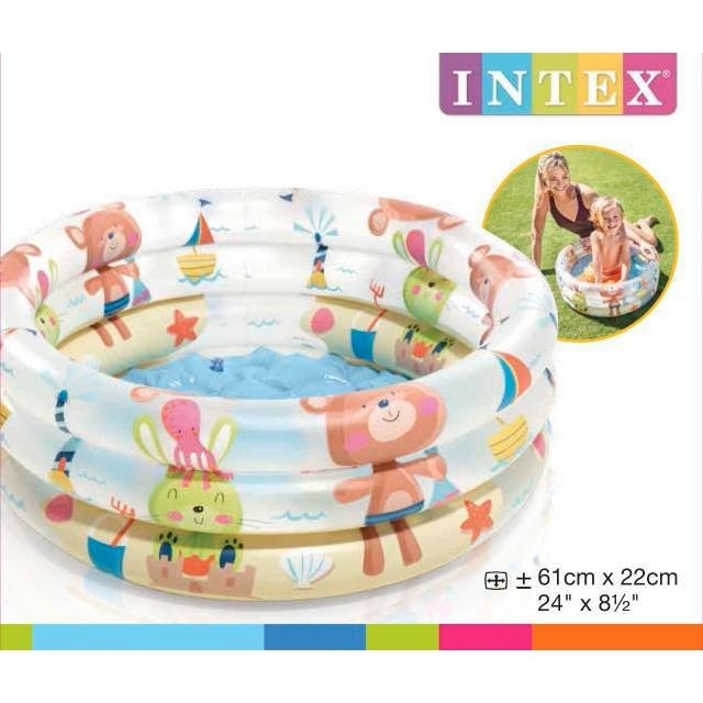 Intex dinosaur 3 sales ring baby pool