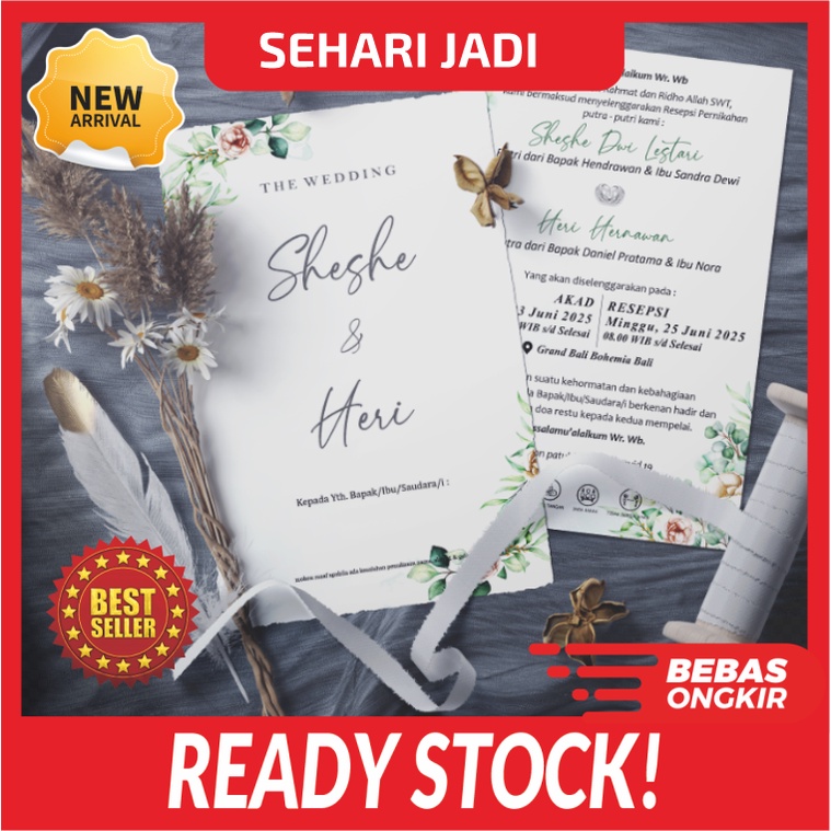 Jual Undangan Nikah Murah Undangan Custom Undangan Pernikahan Shopee