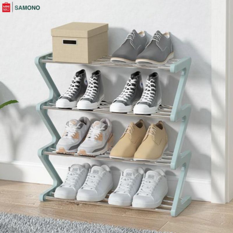 Jual MINISO SAMONO SSR-001 Z SHAPE SHOE RACK | RAK SEPATU | Shopee ...