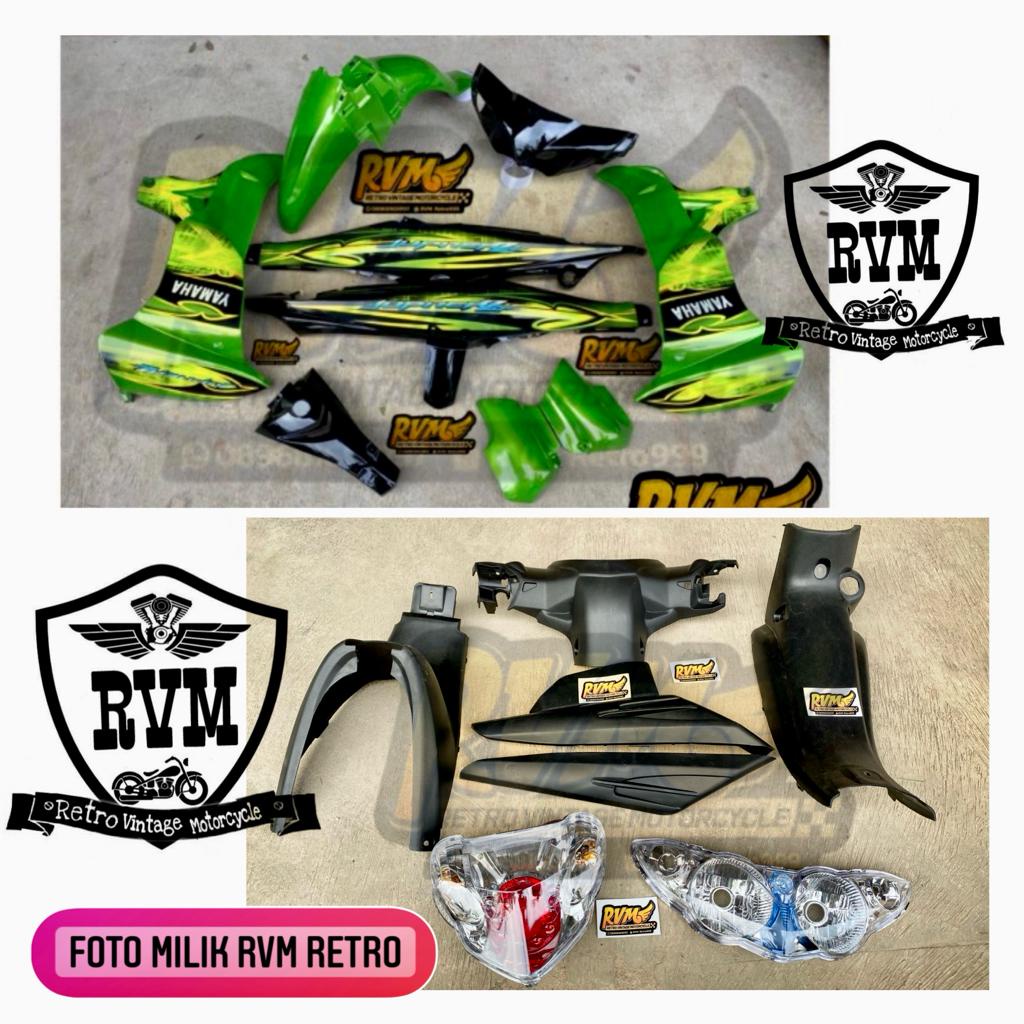 Jual Full Sett Body Kasar Halus Jupiter Z Burhan Warna hitam hijau set