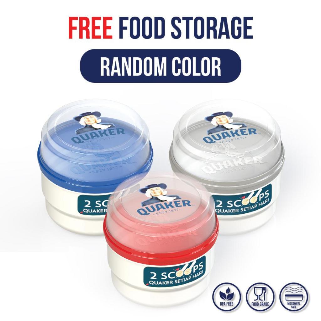 Jual Quaker Quick Cooking 800 gr (Free Double Food Storage) | Shopee ...