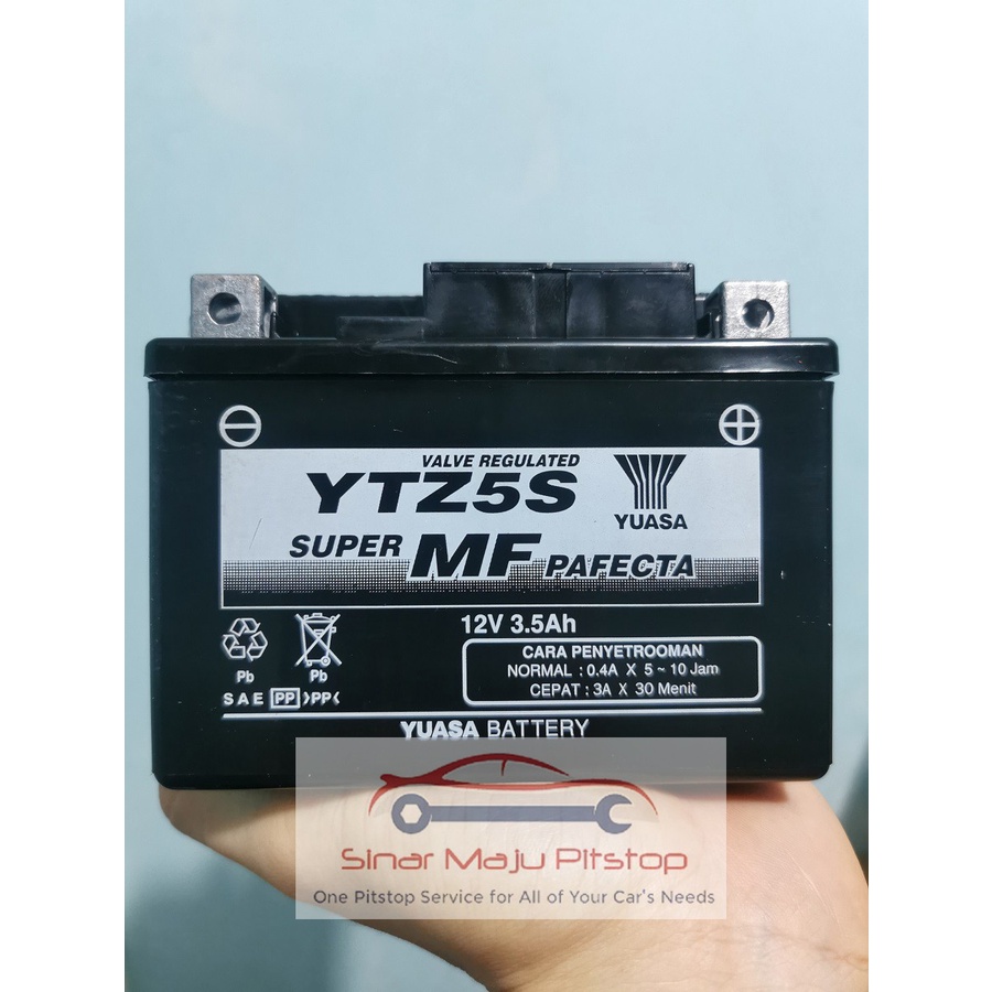 Jual Aki YUASA SUPER MF PAFECTA YTZ5S 12V 3.5Ah Accu Kering
