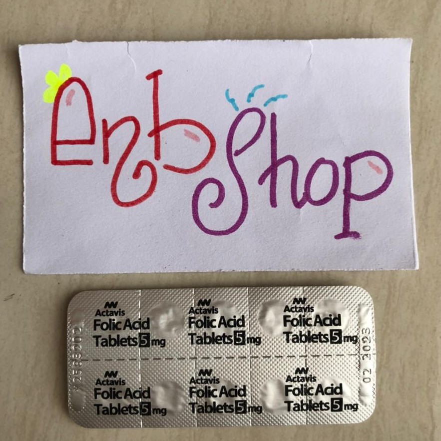 Jual Folic Acid 5mg Actavis TEVA Singapore per strip 1 strip isi 10