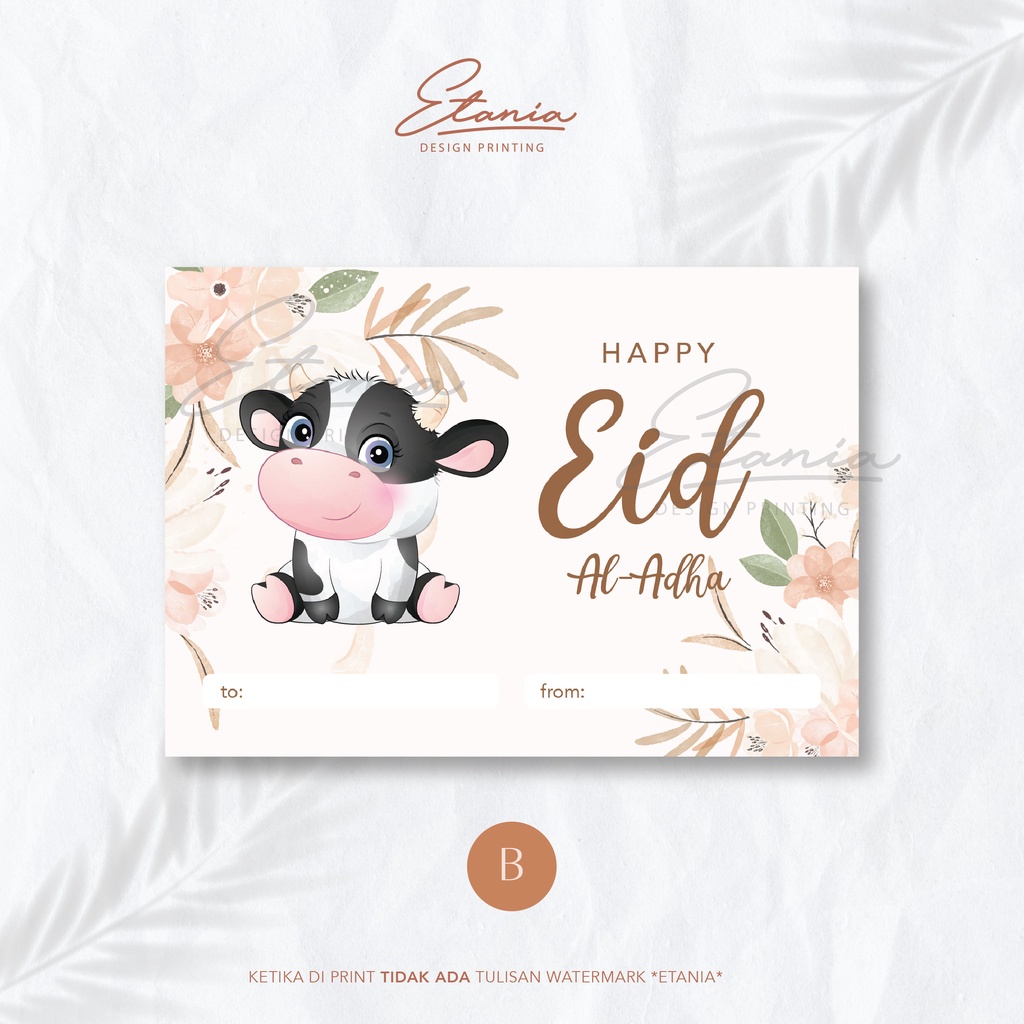 Jual Kartu Ucapan Idul Adha Greeting Card Eid Al Adha Qurban Selamat ...