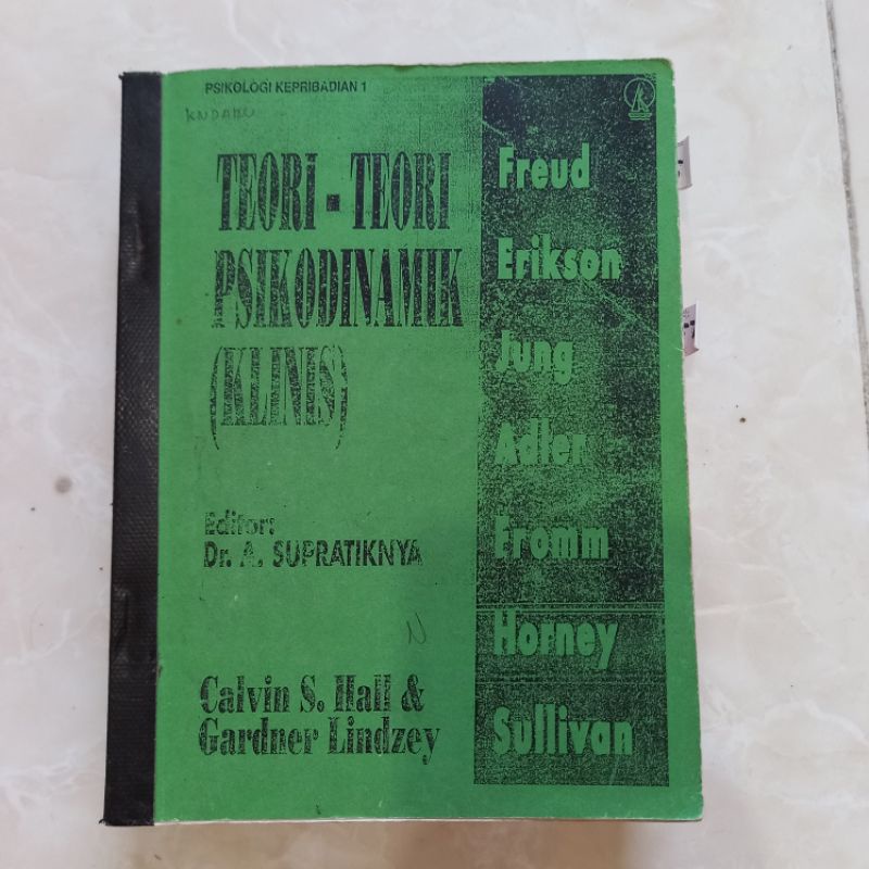 Jual Buku Psikologi Kepribadian Teori-Teori Psikodinamik Klinis ...