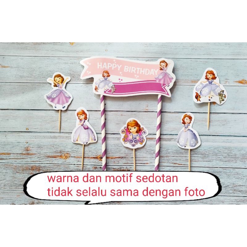 Jual topper toper hiasan tusukan nasi tumpeng kue cake ulang tahun ...