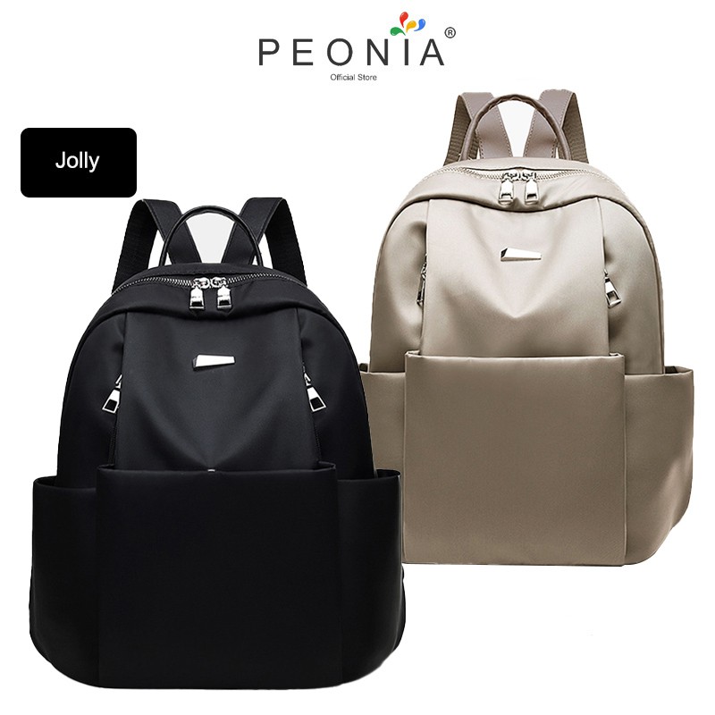 Jual Peonia PNA JOLLY Water Resistant Tas Import Ransel Wanita Kantor ...