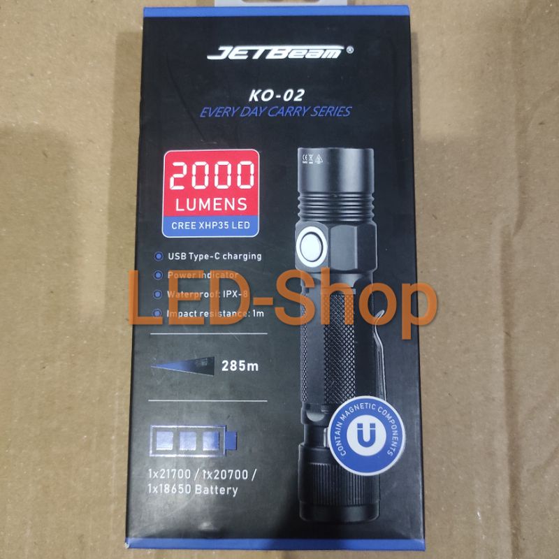 Jual JETBeam KO02 V2.0 2000 Lumens Shopee Indonesia