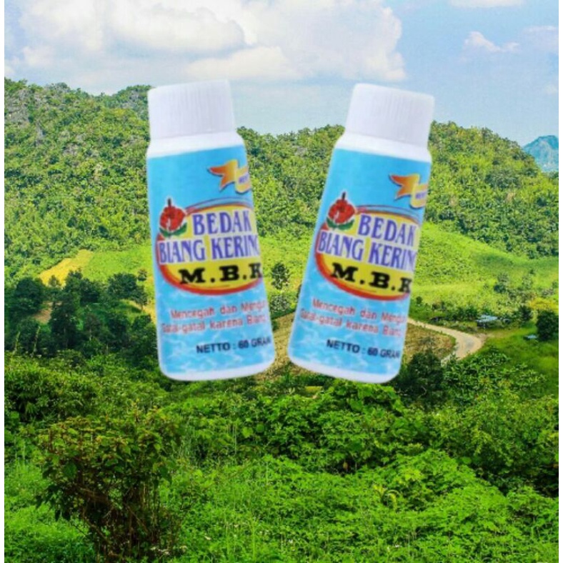 Jual Bedak Biang Keringat Mbk Menthol Biru Kemasan Botol 60 Ml