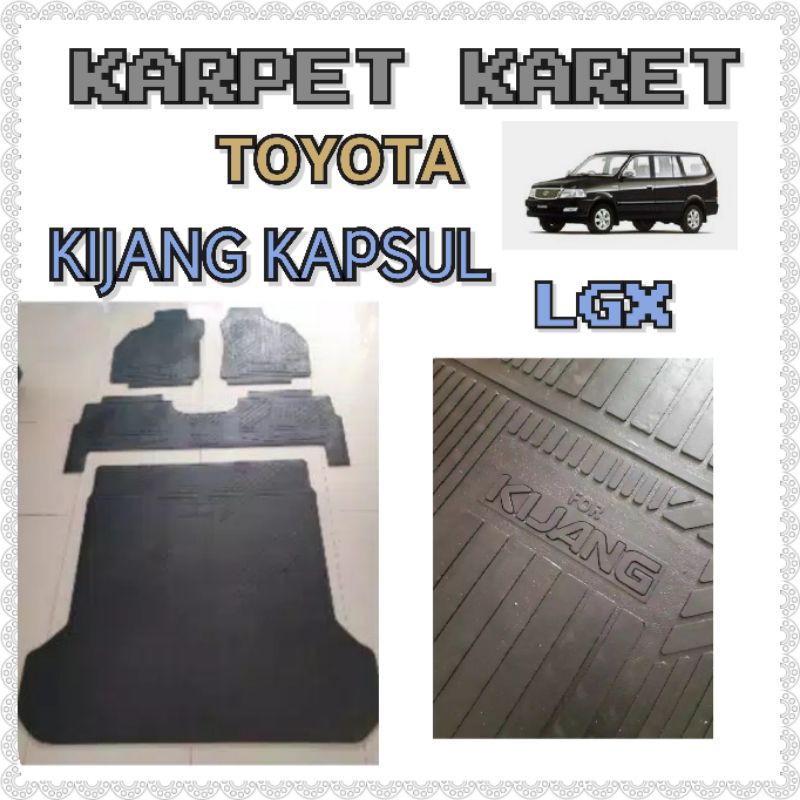 Jual Karpet Karet Mobil Toyota Kijang Kapsul Kijang New Full Set Shopee Indonesia