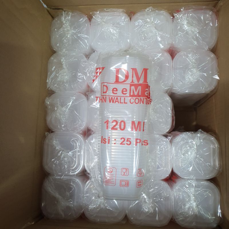Jual Thinwall DM Container 120 ML 150Ml / Kotak Makan DM 120ml 150 Ml ...