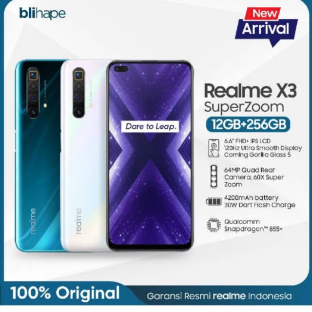 Realme X3 SuperZoom 12GB+256GB SIMフリー Realme X3 Super Zoom Dual SIM - 256GB, 12GB RAM, 4G LTE