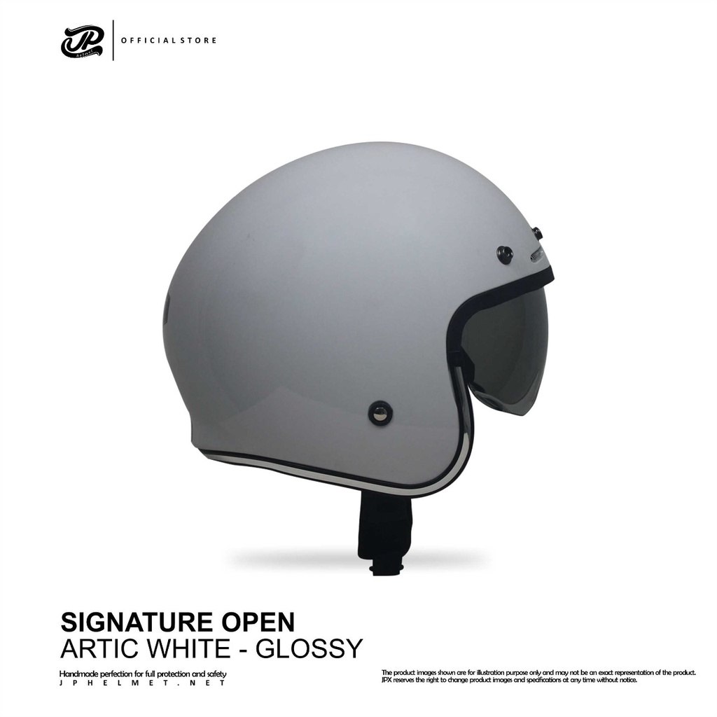 Jual Helm Jp Retro Signature SO Solid Half Face Shopee Indonesia