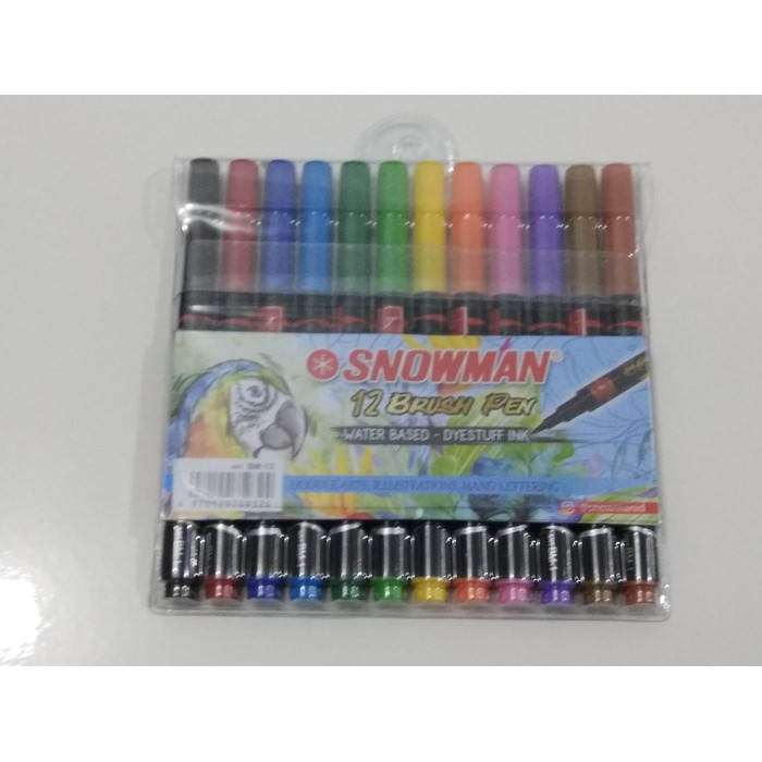 Jual Snowman Brush Pen Warna Shopee Indonesia