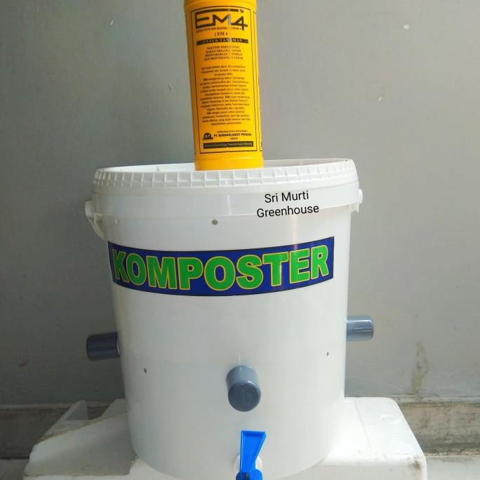 Jual TONG KOMPOSTER MINI 25 LITER + EM4 (BAKTERI PENGURAI MOL) | Shopee ...