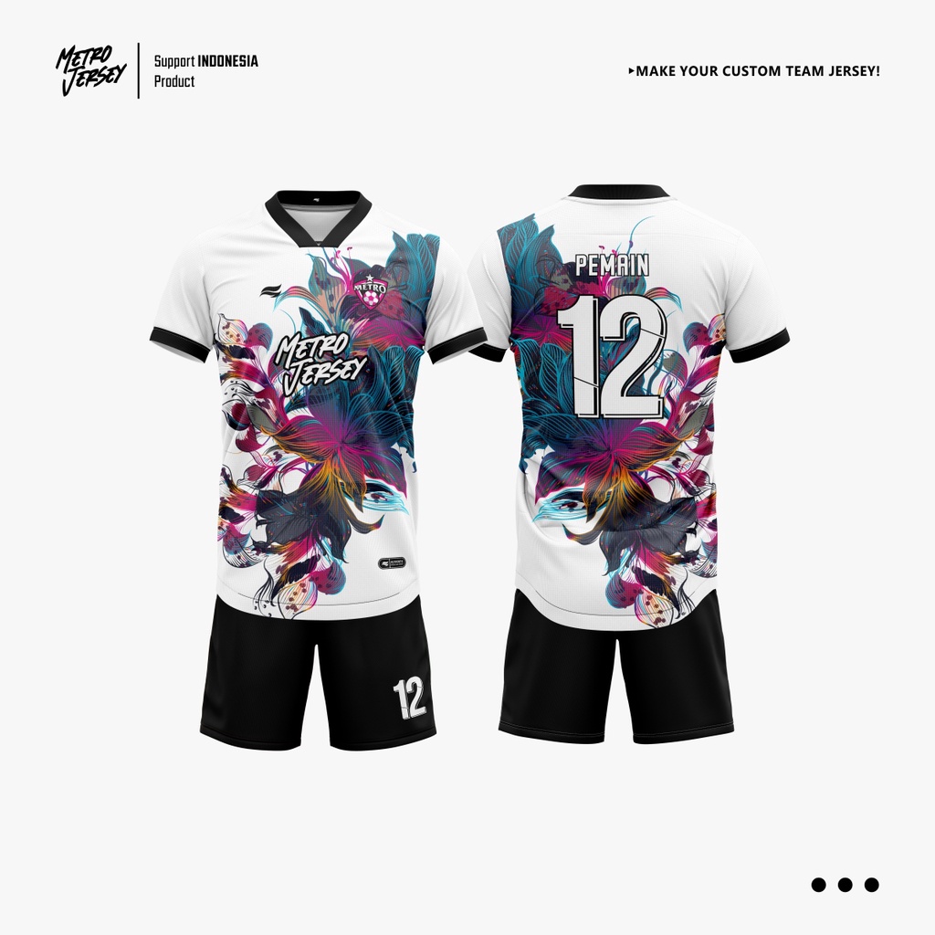 Jual Jersey Custom Free Design Full Printing - Multicolor | Shopee ...